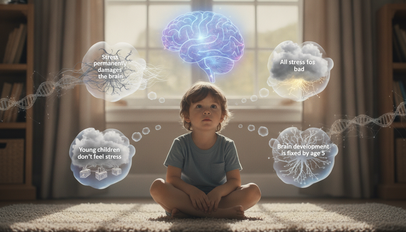 découvrez comment le stress influence le développement cérébral chez l'enfant, découvrez les preuves scientifiques et démystifiez les 4 idées reçues les plus courantes pour mieux comprendre cet enjeu crucial.