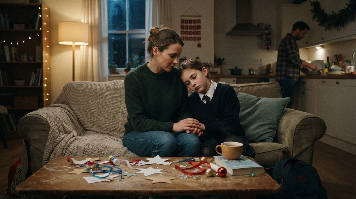 novembre et décembre peuvent être éprouvants pour toute la famille. découvre comment soutenir ton enfant et prendre soin de toi jusqu’aux vacances.